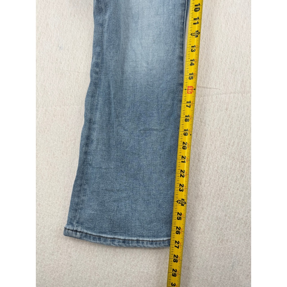 Madewell Mid-Rise Kick Out Jeans Womens 30 (32x26) Blue Light Wash Stretch Denim - Picture 7 of 11